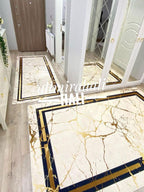 Mermer Desen 005 - 140x140 (Yuvarlak)