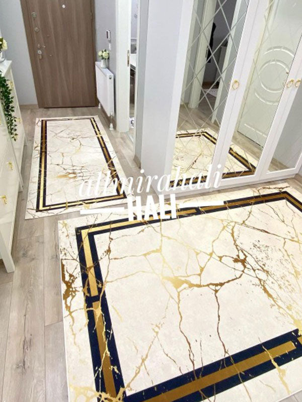 Mermer Desen 005 - 140x140 (Yuvarlak) Hover Image