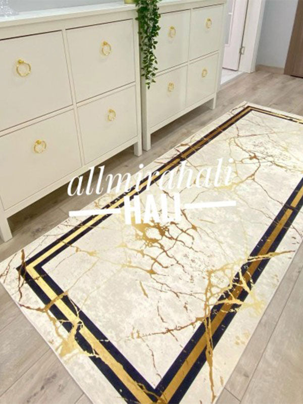 Mermer Desen 005 - 140x140 (Yuvarlak)