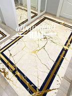 Mermer Desen 005 - 140x140 (Yuvarlak)